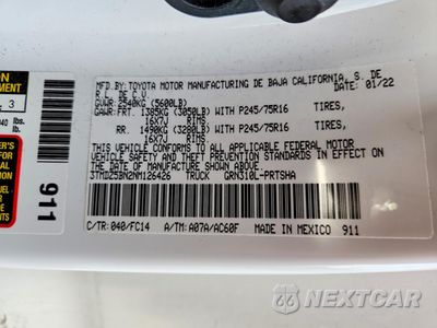 Zdjęcie 13 z 14 samochodu: 2022 TOYOTA TACOMA DOUBLE CAB VIN:3TMDZ5BN2NM126426 - miniatura
