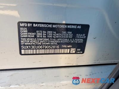Zdjęcie 13 z 13 samochodu: 2026 BMW X5 SDRIVE 40I VIN:5UX13EU06T9052816 - miniatura
