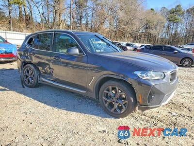Czwarte zdjęcie samochodu z boku: 2022 BMW X3 SDRIVE30I VIN:5UX43DP0XN9M16676 - miniatura