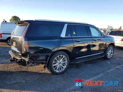 Trzecie zdjęcie samochodu z tyłu: 2023 CADILLAC ESCALADE ESV PREMIUM LUXURY VIN:1GYS4LKL6PR463086 - miniatura