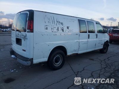 Trzecie zdjęcie samochodu z tyłu: 2001 GMC SAVANA 3500 DELIVERY VAN VIN:1GTHG39R011134892 - miniatura