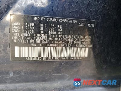 Zdjęcie 12 z 12 samochodu: 2020 SUBARU IMPREZA PREMIUM VIN:4S3GKAD66L3601753 - miniatura