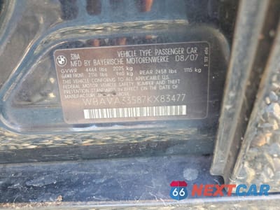 Zdjęcie 12 z 12 samochodu: 2007 BMW 328 I VIN:WBAVA33587KX83477 - miniatura