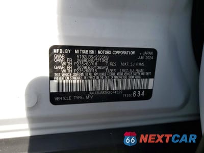 Zdjęcie 13 z 13 samochodu: 2024 MITSUBISHI OUTLANDER ES VIN:JA4J3UA82RZ074529 - miniatura