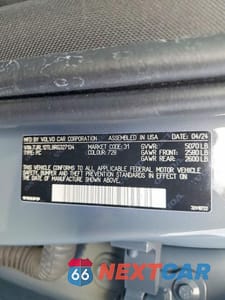 Zdjęcie 12 z 12 samochodu: 2024 VOLVO S60 PLUS VIN:7JRL12TL8RG327134 - miniatura