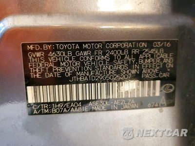 Zdjęcie 13 z 13 samochodu: 2016 LEXUS IS 200T VIN:JTHBA1D29G5025207 - miniatura