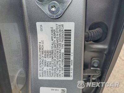 Zdjęcie 12 z 13 samochodu: 2024 HONDA CIVIC EXL VIN:19XFL1H78RE020042 - miniatura