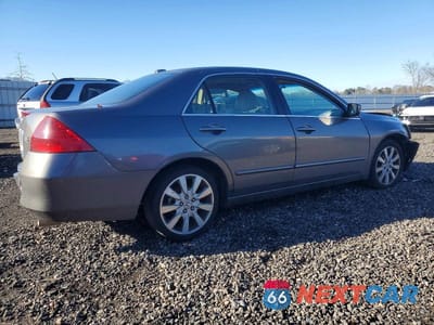 Trzecie zdjęcie samochodu z tyłu: 2007 HONDA ACCORD EX VIN:1HGCM66507A028653 - miniatura