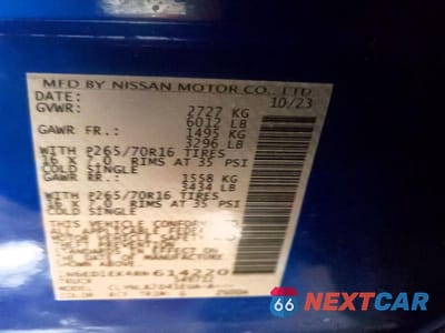 Zdjęcie 12 z 12 samochodu: 2024 NISSAN FRONTIER S VIN:1N6ED1EK4RN614220 - miniatura
