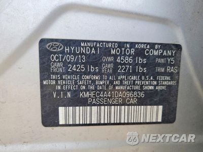 Zdjęcie 12 z 12 samochodu: 2013 HYUNDAI SONATA HYBRID VIN:KMHEC4A41DA096836 - miniatura