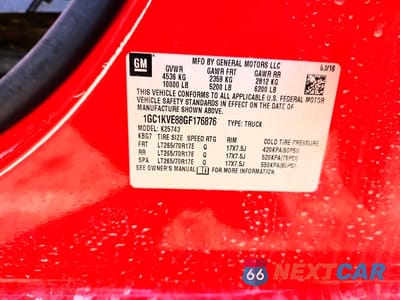 Zdjęcie 12 z 12 samochodu: 2016 CHEVROLET SILVERADO K2500 HEAVY DUTY LT VIN:1GC1KVE88GF176876 - miniatura