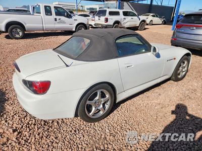 Trzecie zdjęcie samochodu z tyłu: 2000 HONDA S2000 VIN:JHMAP1149YT005326 - miniatura