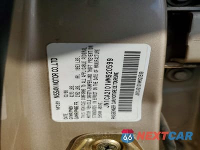 Zdjęcie 12 z 12 samochodu: 1998 NISSAN MAXIMA GLE VIN:JN1CA21D1WM920599 - miniatura