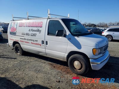 Czwarte zdjęcie samochodu z boku: 2002 FORD E150 UTILITY / SERVICE VAN VIN:1FTRE14252HA55350 - miniatura
