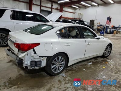 Trzecie zdjęcie samochodu z tyłu: 2015 INFINITI Q50 BASE VIN:JN1BV7AR3FM418749 - miniatura