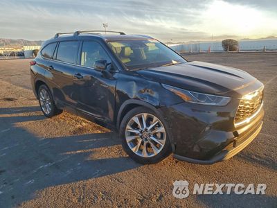 Czwarte zdjęcie samochodu z boku: 2021 TOYOTA HIGHLANDER HYBRID LIMITED VIN:5TDYARAH8MS007323 - miniatura