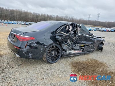 Trzecie zdjęcie samochodu z tyłu: 2021 MERCEDES-BENZ S 580 4MATIC VIN:W1K6G7GBXMA046852 - miniatura
