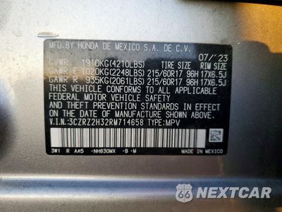 Zdjęcie 13 z 13 samochodu: 2024 HONDA HR-V LX VIN:3CZRZ2H32RM714658 - miniatura