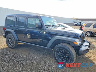 Czwarte zdjęcie samochodu z boku: 2022 JEEP WRANGLER UNLIMITED SPORT VIN:1C4HJXDN8NW140722 - miniatura