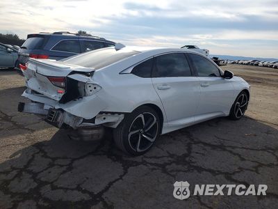Trzecie zdjęcie samochodu z tyłu: 2019 HONDA ACCORD SPORT VIN:1HGCV1F35KA139786 - miniatura