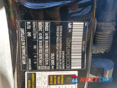 Zdjęcie 13 z 13 samochodu: 2019 MERCEDES-BENZ GLC 350E VIN:WDC0G5EB4KF549021 - miniatura