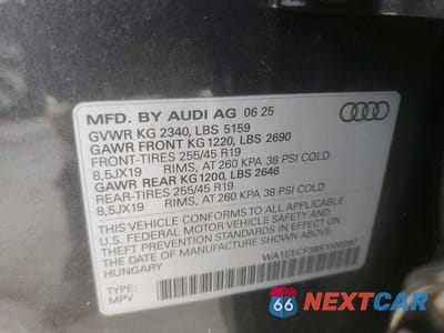 Zdjęcie 13 z 13 samochodu: 2025 AUDI Q3 PREMIUM PLUS S LINE 45 VIN:WA1EECF38S1100297 - miniatura