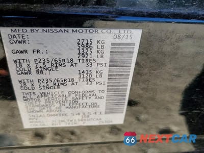 Zdjęcie 13 z 13 samochodu: 2015 INFINITI QX60 VIN:5N1AL0MM3FC541541 - miniatura