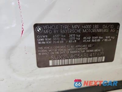 Zdjęcie 13 z 13 samochodu: 2011 BMW X5 XDRIVE50I VIN:5UXZV8C56BL417671 - miniatura