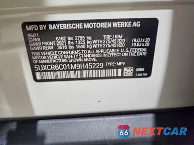 Zdjęcie 13 z 13 samochodu: 2021 BMW X5 XDRIVE40I VIN:5UXCR6C01M9H45229 - miniatura