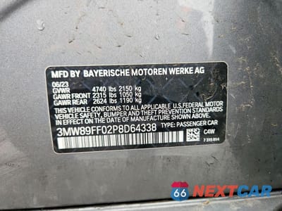 Zdjęcie 12 z 13 samochodu: 2023 BMW 330XI VIN:3MW89FF02P8D64338 - miniatura