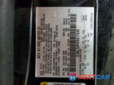 Zdjęcie 12 z 13 samochodu: 2019 LINCOLN TOWNHOUSE MKZ VIN:3LN6L5A94KR617640 - miniatura