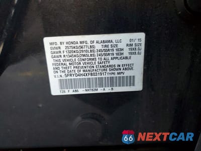 Zdjęcie 13 z 13 samochodu: 2015 ACURA MDX TECHNOLOGY VIN:5FRYD4H4XFB031917 - miniatura