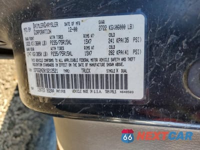 Zdjęcie 12 z 12 samochodu: 2001 DODGE DAKOTA QUAD VIN:1B7GG2AZ01S212521 - miniatura