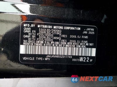 Zdjęcie 13 z 13 samochodu: 2025 MITSUBISHI OUTLANDER SE VIN:JA4J4VA85SZ017749 - miniatura