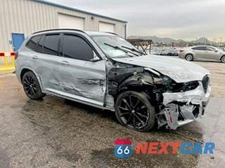 Czwarte zdjęcie samochodu z boku: 2022 BMW X3 SDRIVE30I VIN:5UX43DP04N9J26062 - miniatura