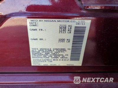 Zdjęcie 12 z 14 samochodu: 2012 NISSAN MAXIMA S VIN:1N4AA5AP8CC803402 - miniatura