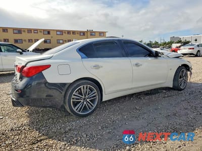 Trzecie zdjęcie samochodu z tyłu: 2015 INFINITI Q50 BASE VIN:JN1BV7AR7FM395606 - miniatura