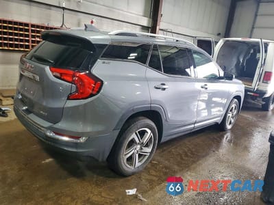 Trzecie zdjęcie samochodu z tyłu: 2018 GMC TERRAIN SLT VIN:3GKALVEVXJL292181 - miniatura
