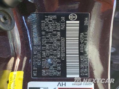 Zdjęcie 13 z 13 samochodu: 2013 TOYOTA AVALON HYBRID VIN:4T1BD1EB2DU008267 - miniatura