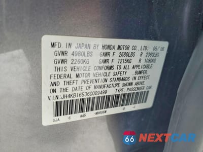 Zdjęcie 13 z 14 samochodu: 2006 ACURA RL VIN:JH4KB16536C009499 - miniatura