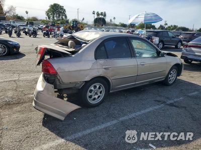 Trzecie zdjęcie samochodu z tyłu: 2003 HONDA CIVIC LX VIN:2HGES15523H510054 - miniatura