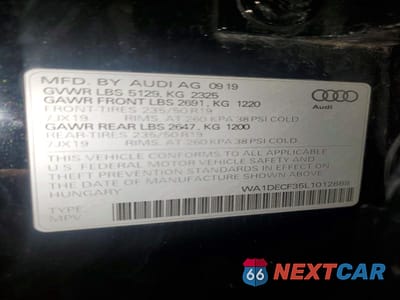 Zdjęcie 13 z 13 samochodu: 2020 AUDI Q3 PREMIUM S LINE VIN:WA1DECF35L1012868 - miniatura