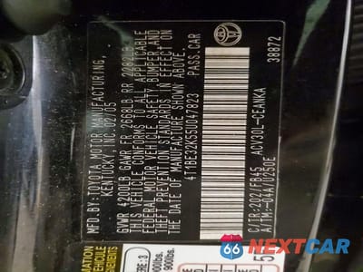 Zdjęcie 12 z 12 samochodu: 2005 TOYOTA CAMRY LE VIN:4T1BE32K55U047823 - miniatura