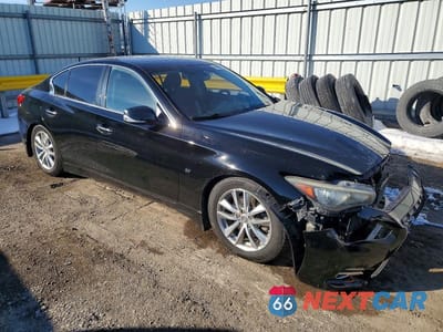 Czwarte zdjęcie samochodu z boku: 2014 INFINITI Q50 PREMIUM VIN:JN1BV7AP1EM681433 - miniatura