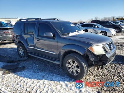 Czwarte zdjęcie samochodu z boku: 2011 NISSAN PATHFINDER S VIN:5N1AR1NB6BC619693 - miniatura