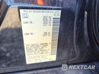 Zdjęcie 12 z 13 samochodu: 2017 NISSAN ALTIMA 2.5 VIN:1N4AL3AP5HN325725 - miniatura