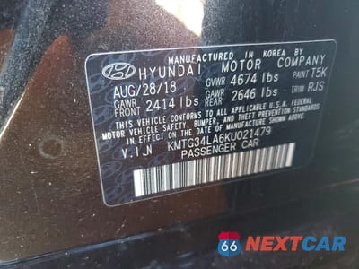 Zdjęcie 13 z 14 samochodu: 2019 GENESIS G70 VIN:KMTG34LA6KU021479 - miniatura
