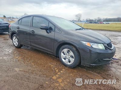 Czwarte zdjęcie samochodu z boku: 2013 HONDA CIVIC LX VIN:19XFB2F57DE017071 - miniatura