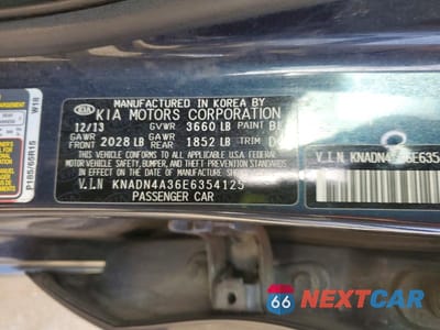 Zdjęcie 13 z 13 samochodu: 2014 KIA RIO VIN:KNADN4A36E6354125 - miniatura