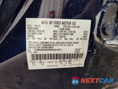 Zdjęcie 13 z 13 samochodu: 2024 FORD EXPLORER POLICE INTERCEPTOR VIN:1FM5K8AB3RGA51071 - miniatura